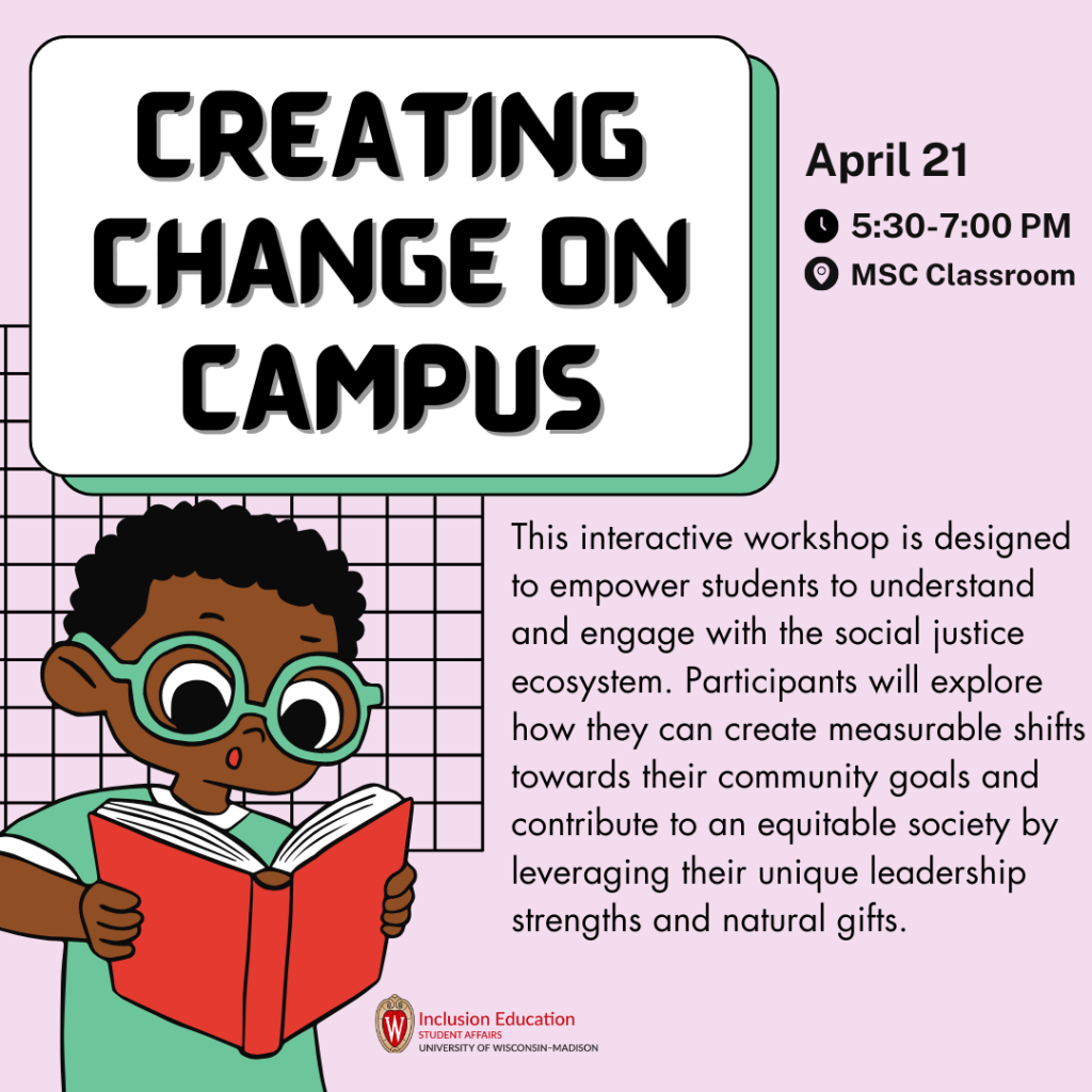 A cartoon of a student with dark skin and glasses reading a book.